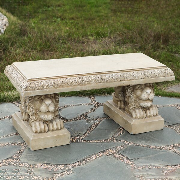 Small Concrete Garden Bench | Wayfair